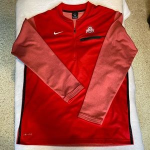 Men’s Nike Dri fit Ohio State 1/4 zip long sleeve. Medium